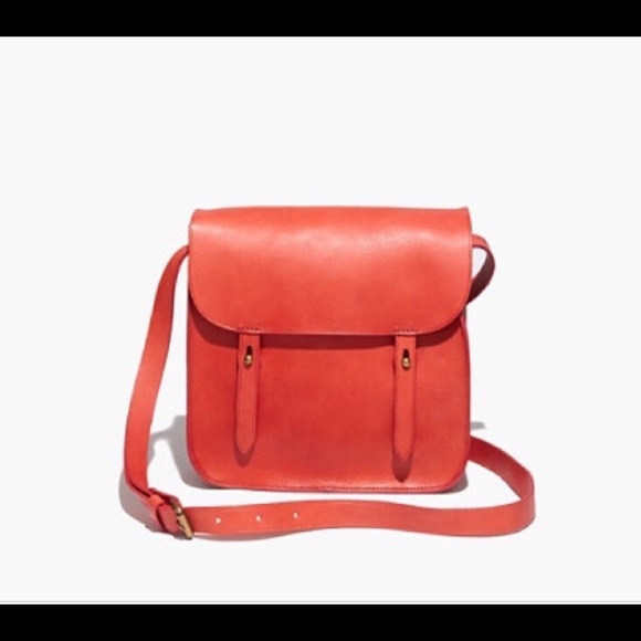 Madewell Handbags - Red Madewell Watertower Bag